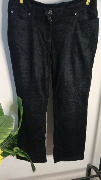 Pantalon en velours noir