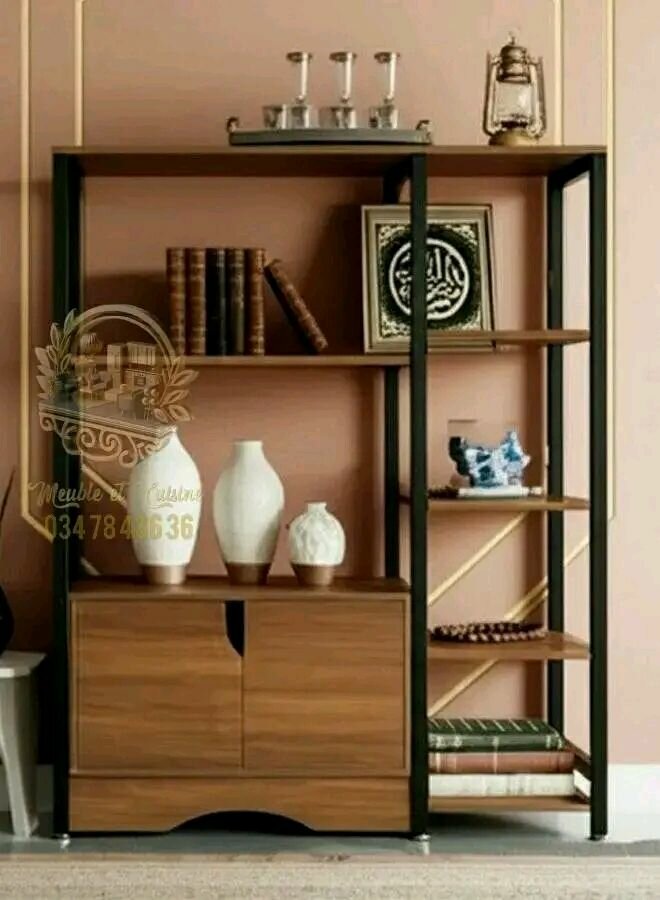 Meuble de Rangement Industriel avec Étagères