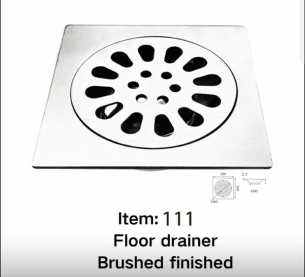 Grille de drainage sol brossée