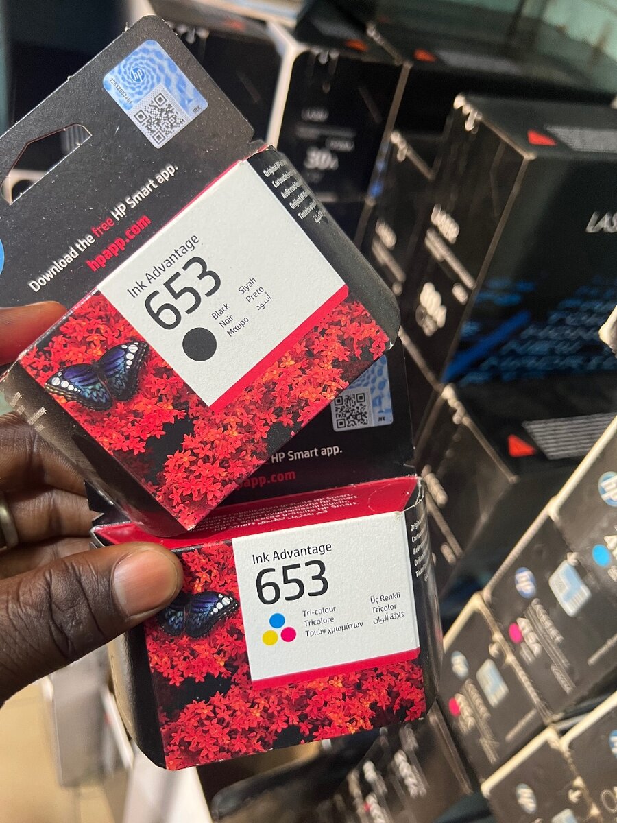 Cartouche dencre 653 noir et couleur