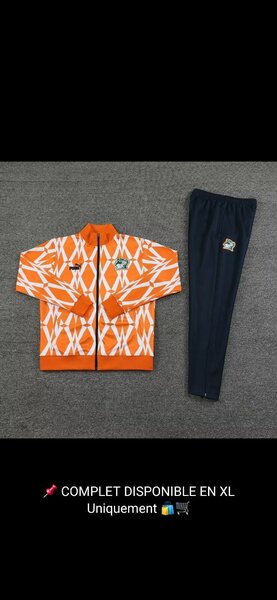 Survêtement tendance orange XL