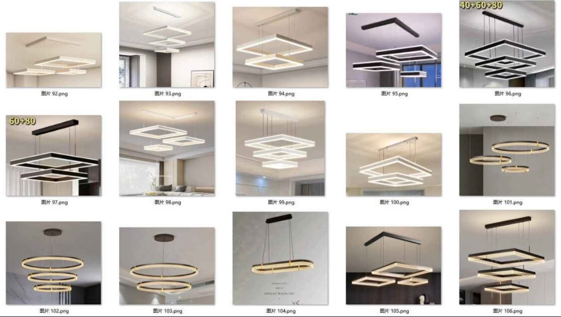 Lampe à LED moderne pour salle à manger