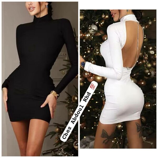 Robe moulante dos nu