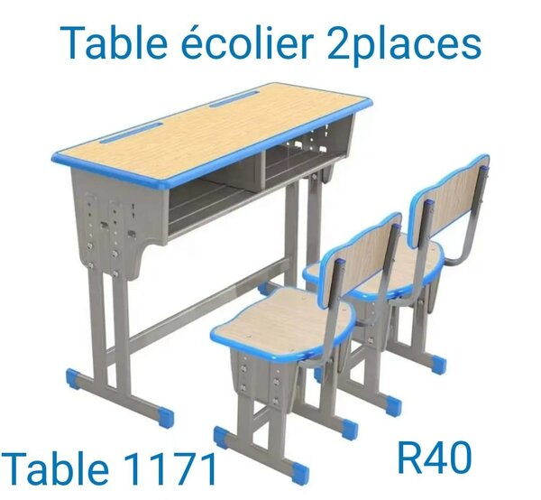 Table écolier double place