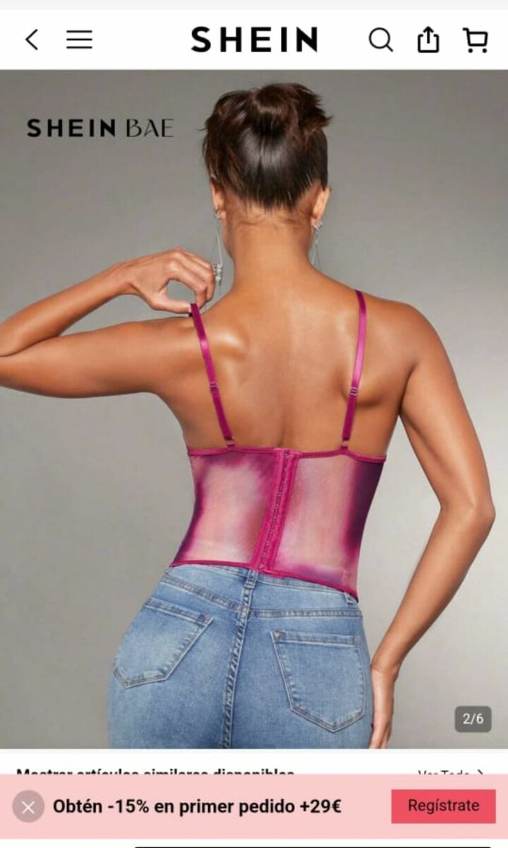 Corset Bustier en Dentelle Rose