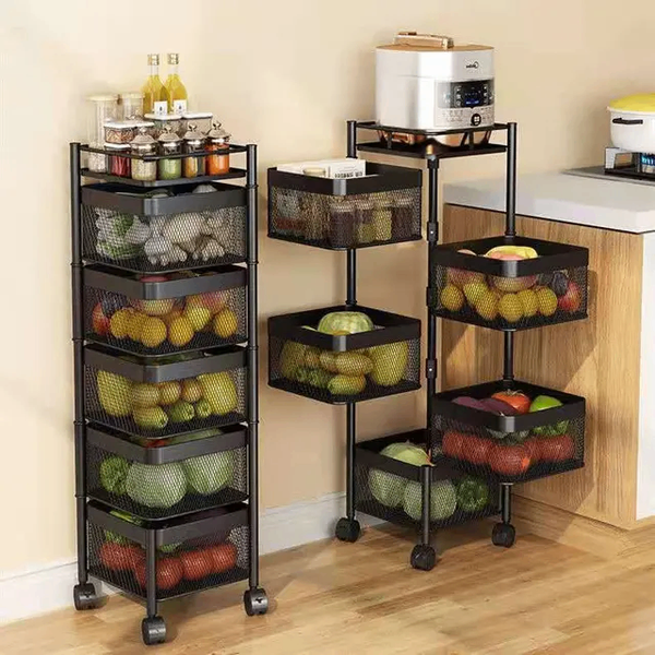 5 Layers Kitchen Trolley