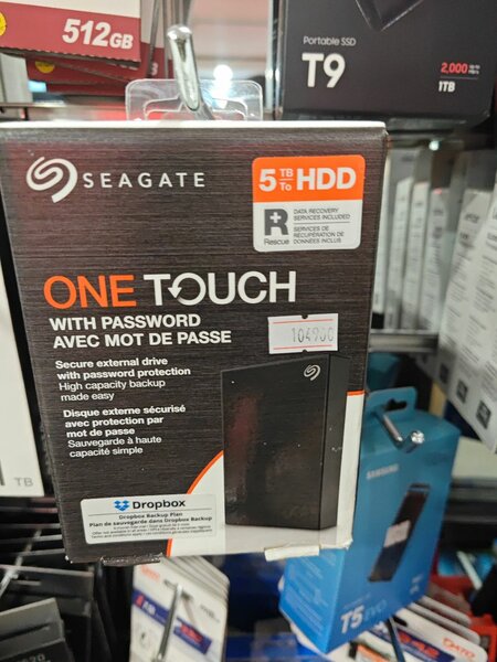 Seagate One Touch 5TB HDD