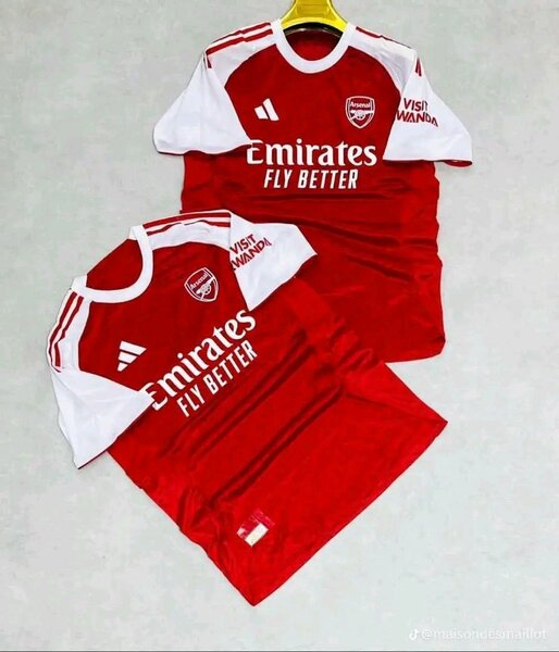 Ensemble maillot de foot Arsenal rouge