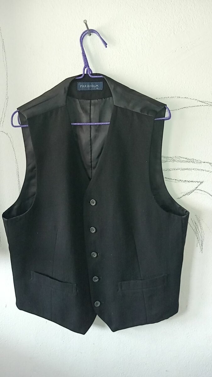Gilet classique homme noir