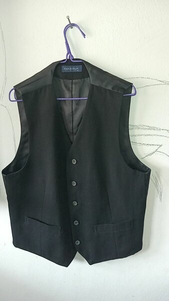 Gilet classique homme noir