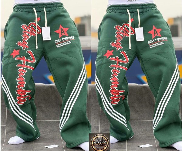 Pantalon Jogging Vert Homme