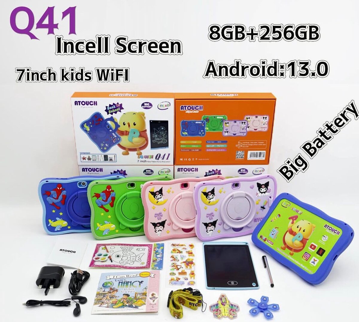 Kids Tablet 7" 8GB+256GB