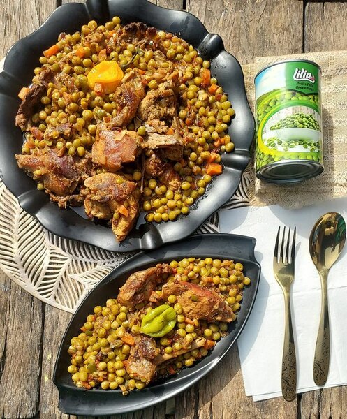 Ragoût de pois et viande