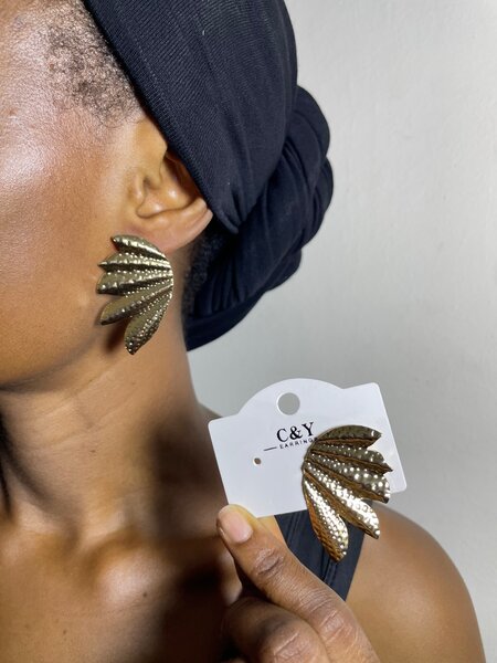 Boucles d'oreilles dorées