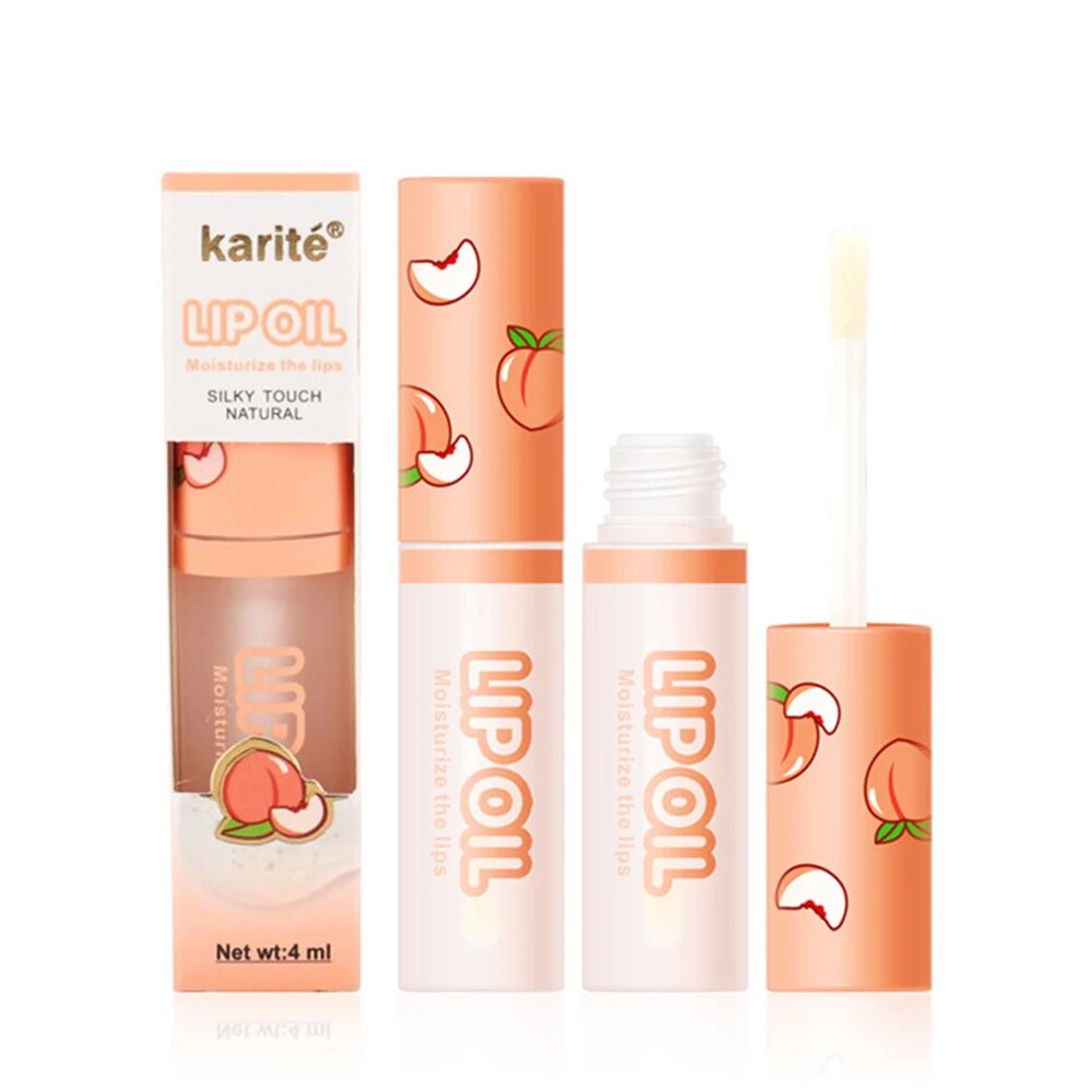 Huile à lèvres Karité Pêche