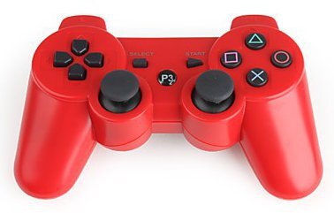 Manette de jeu sans fil rouge