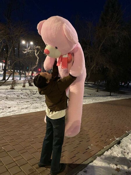 Мишка 2 метра, с бесплатной доставкой по Бишкеку