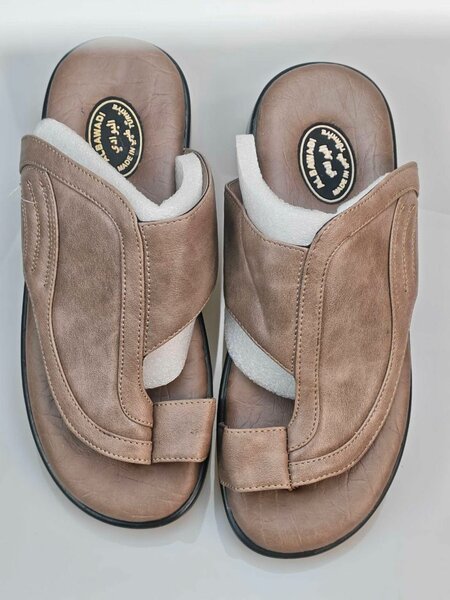 Sandales confort homme en cuir