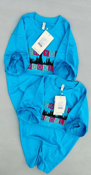 T-shirt bleue graphique enfant