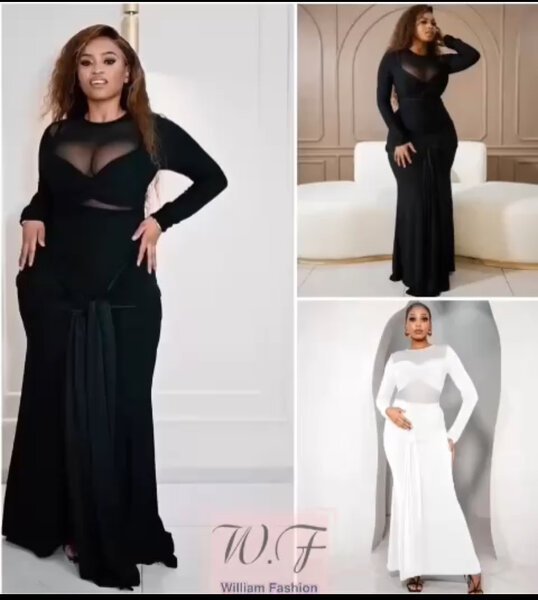 Robe Longue Élégante Transparente