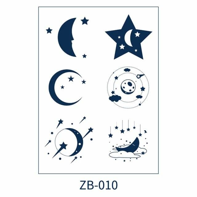 Semi permanent tattoo stickers