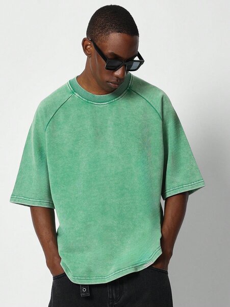 T-shirt vert oversize vintage