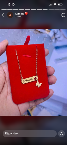 Collier personnalisé étoile en or