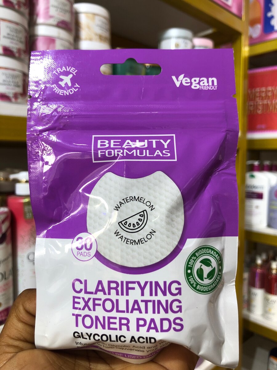 Beauty Formulas Exfoliating  Toner Pads