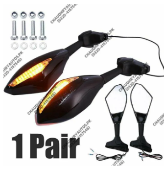 MOTORCYCLE MIRROR FAIRING LED MIRRORS