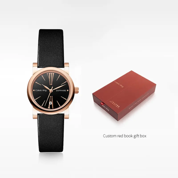 Montre Coco & Kho noir et or rose