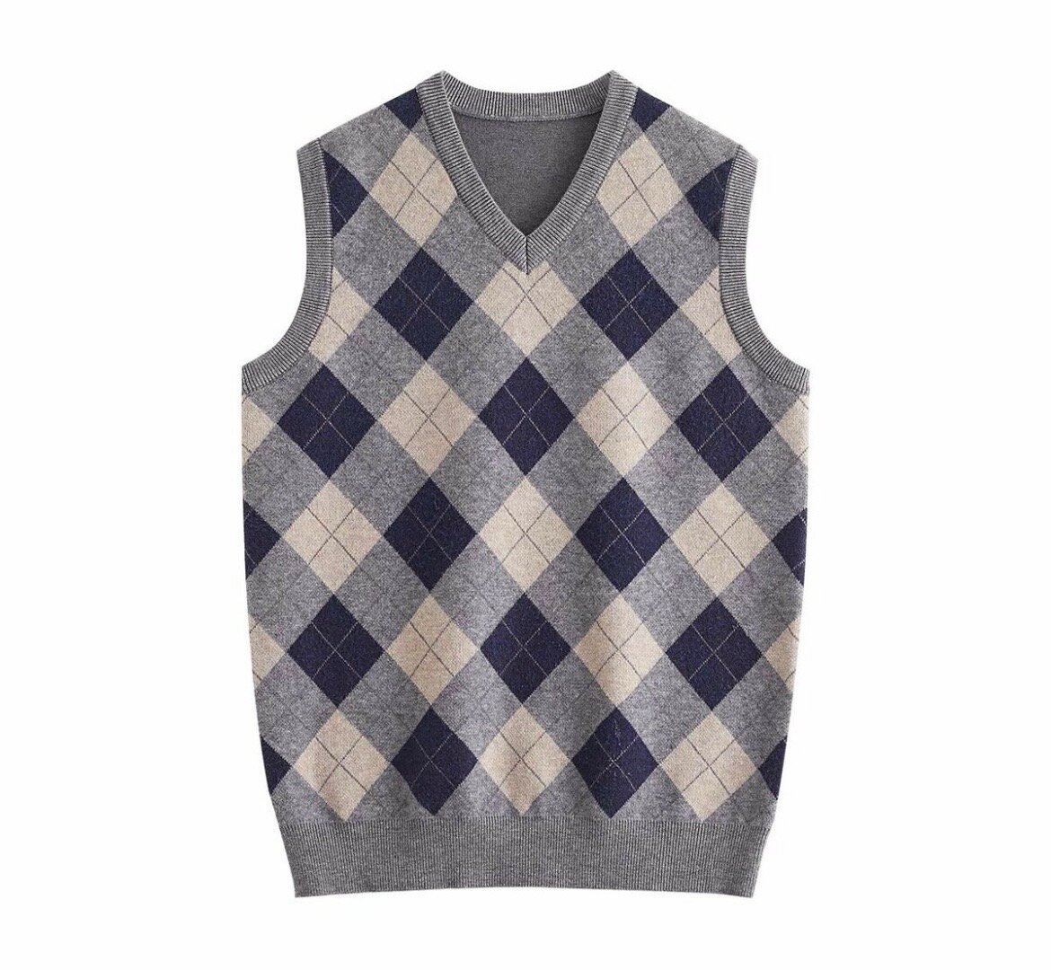 Gilet sans manches à motifs