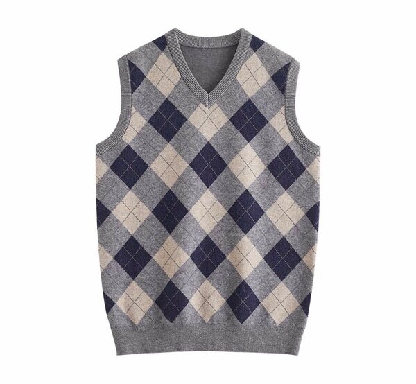 Gilet sans manches à motifs