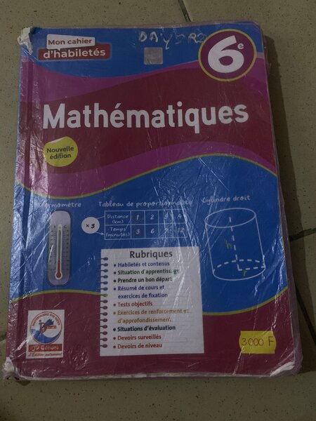 Cahiers 6e Anglais et Maths