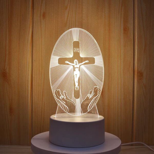 Lampe LED Croix 3D