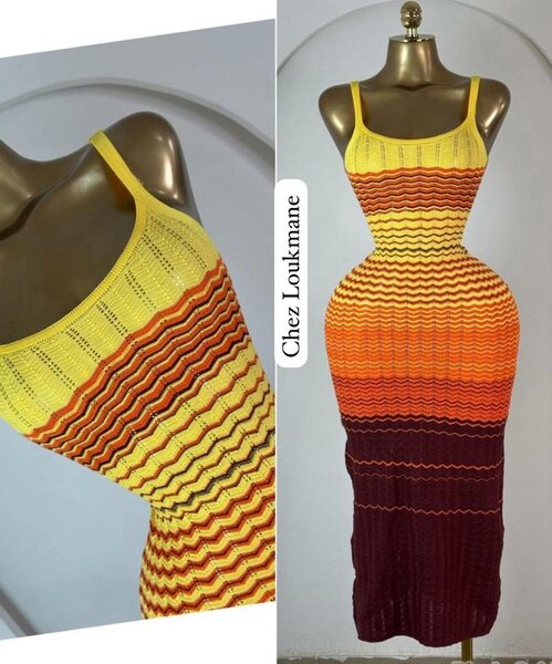 Robe longue été en crochet