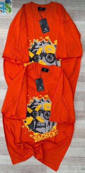T-shirt graphique orange