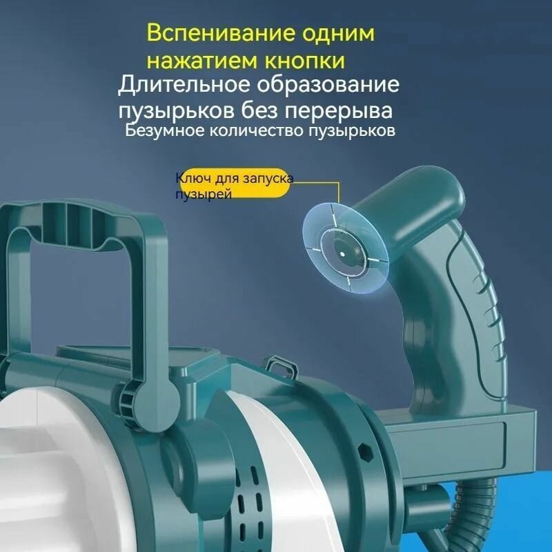 Pistolet à bulles Gatling