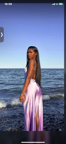 Robe de soirée satinée