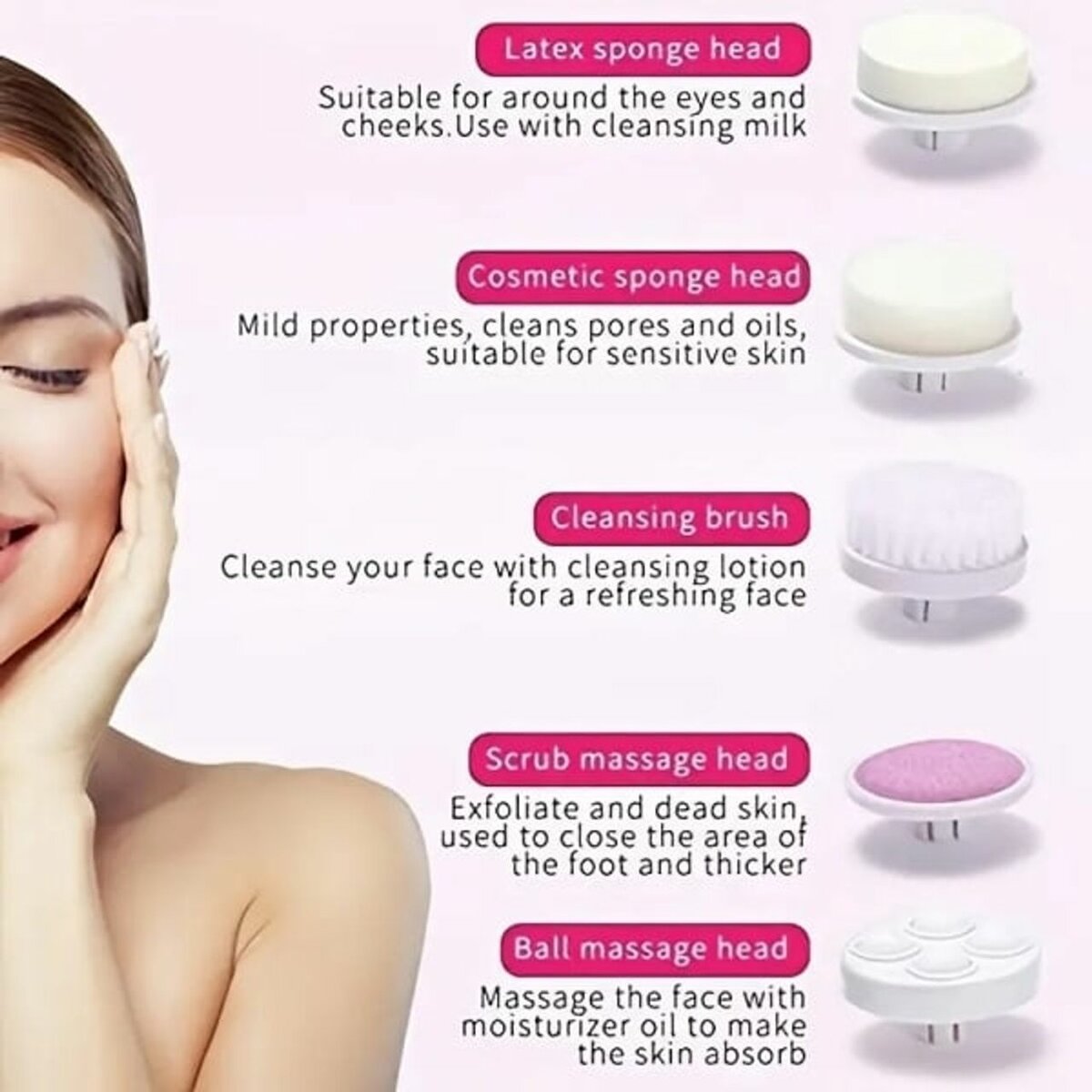 5 in 1 face massager set