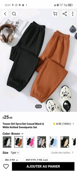 Jogging shein deux à 5500