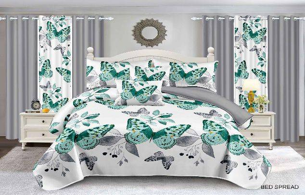 Bedroom set in green color