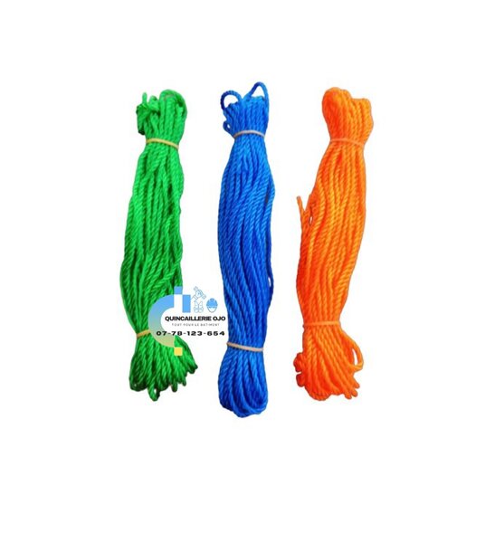 Corde à linge colorée 4mm