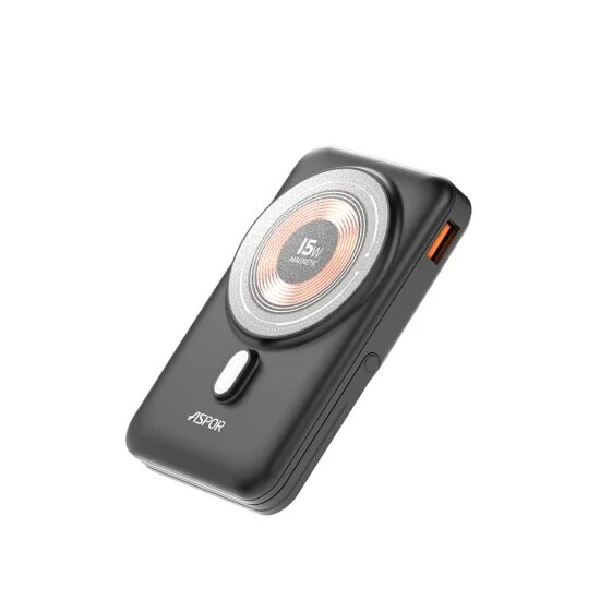 Aspor A327 Hot Sell 15W Wireless Charging Power Bank
