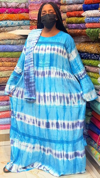 Robe longue boho colorée