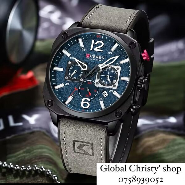 MONTRE CURREN EN CUIR