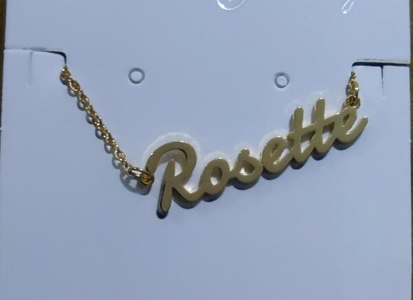 Collier Prénom Doré