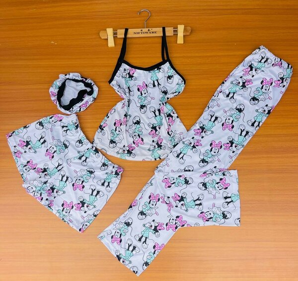 Ladies 4 in 1 night wear available in all sizes