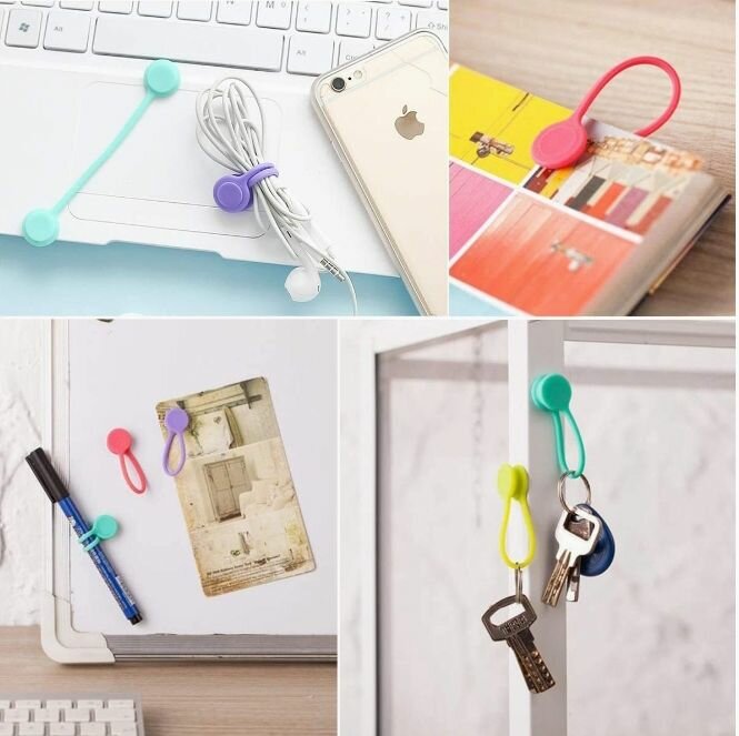 Cable Organisation, Silicone Cord Colourful.