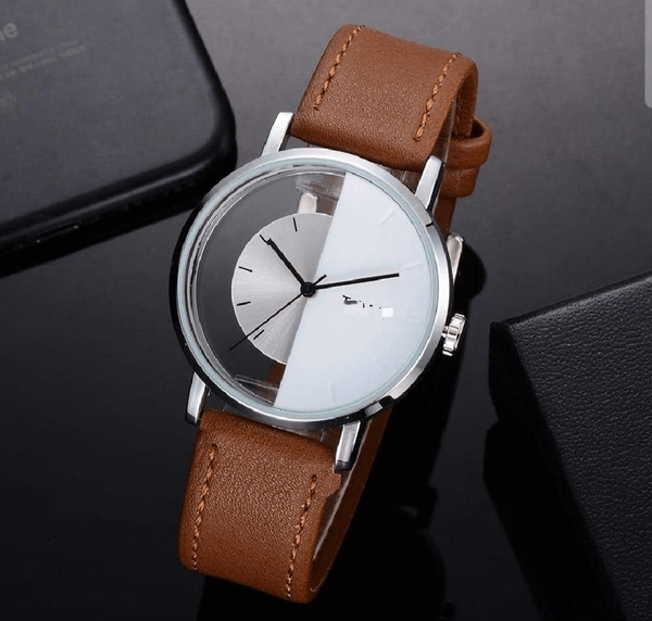 Material: Leather   Gender: Men's   Watch Case Shape: R