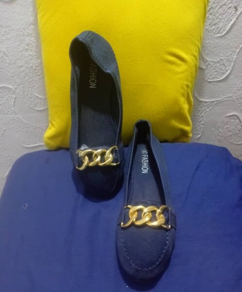 Mocassins élégants femme bleu